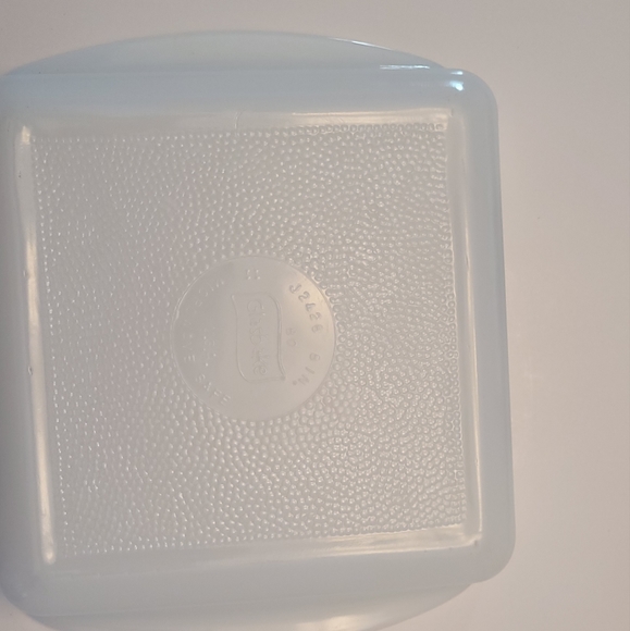 Vintage Glasbake CABIN IN THE WOODS Casserole Dish 8" Square J2428 Milk Glass - Picture 6 of 9